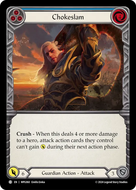 Card: Chokeslam (blu)