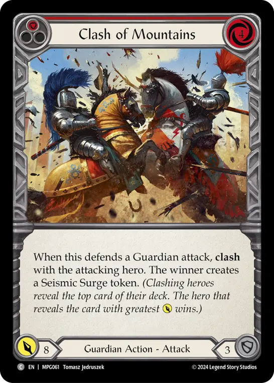 Card: Clash of Mountains (red)