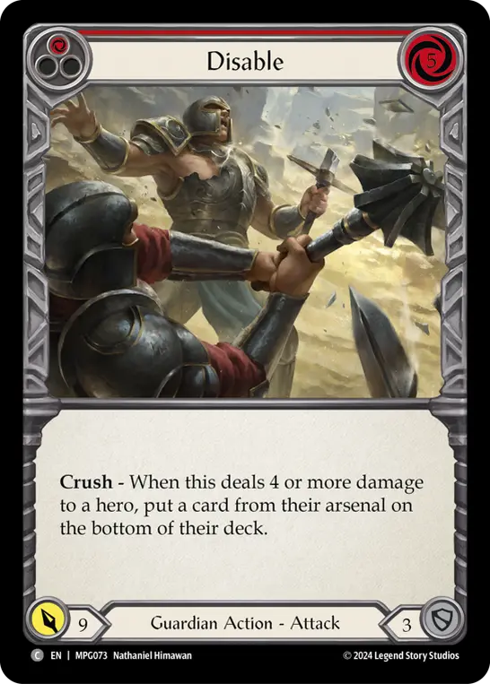 Card: Disable (red)