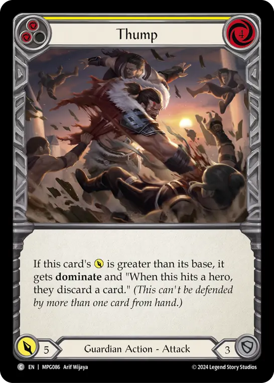 Card: Thump (yel)