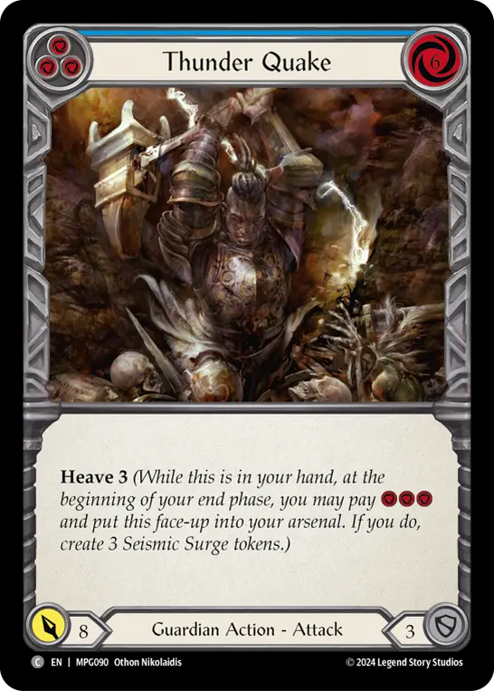 Card: Thunder Quake (blu)