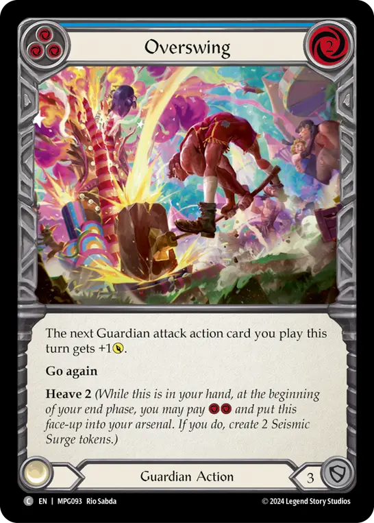 Card: Overswing (blu)