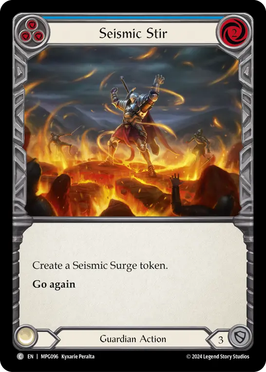 Card: Seismic Stir (blu)