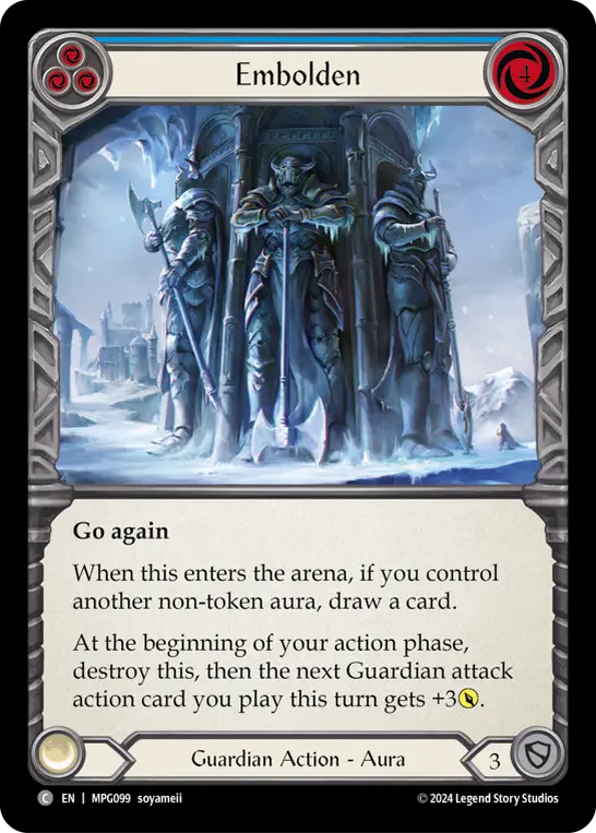 Card: Embolden (blu)
