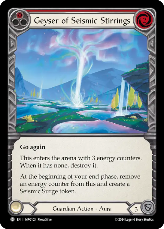 Card: Geyser of Seismic Stirrings (red)