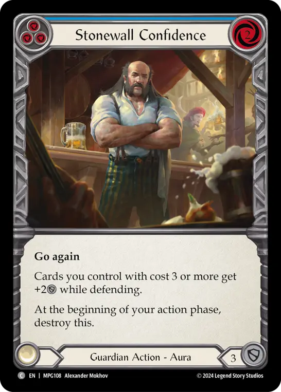Card: Stonewall Confidence (blu)