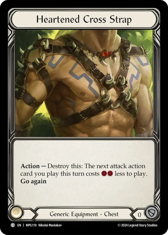 Card: Heartened Cross Strap
