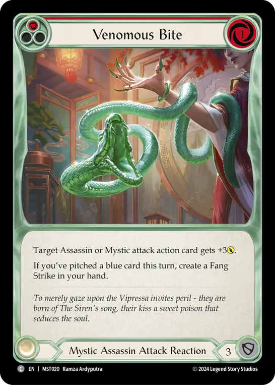 Card: Venomous Bite (red)