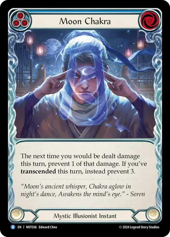 Card: Moon Chakra (blu)
