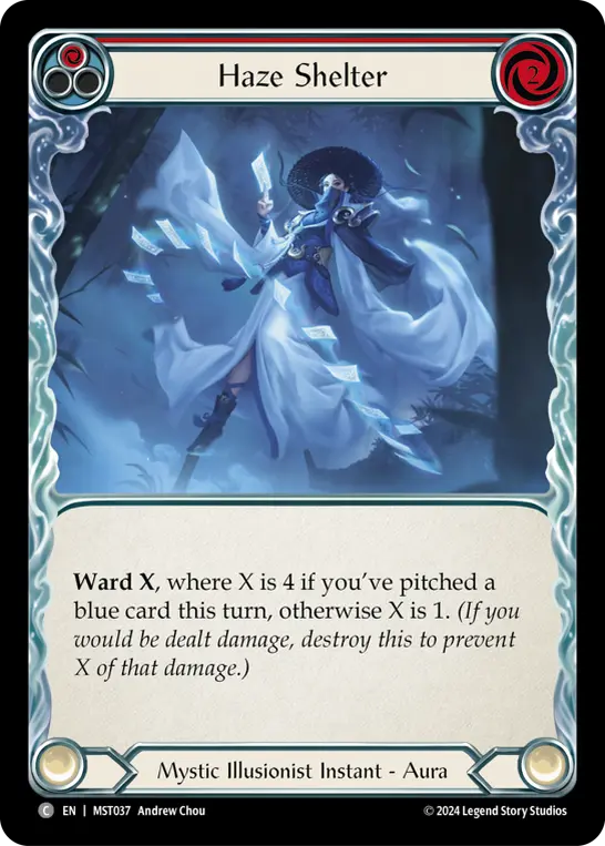 Card: Haze Shelter (red)