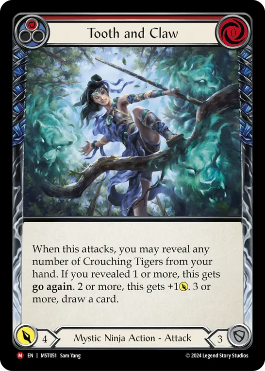 Card: Tooth and Claw (red)