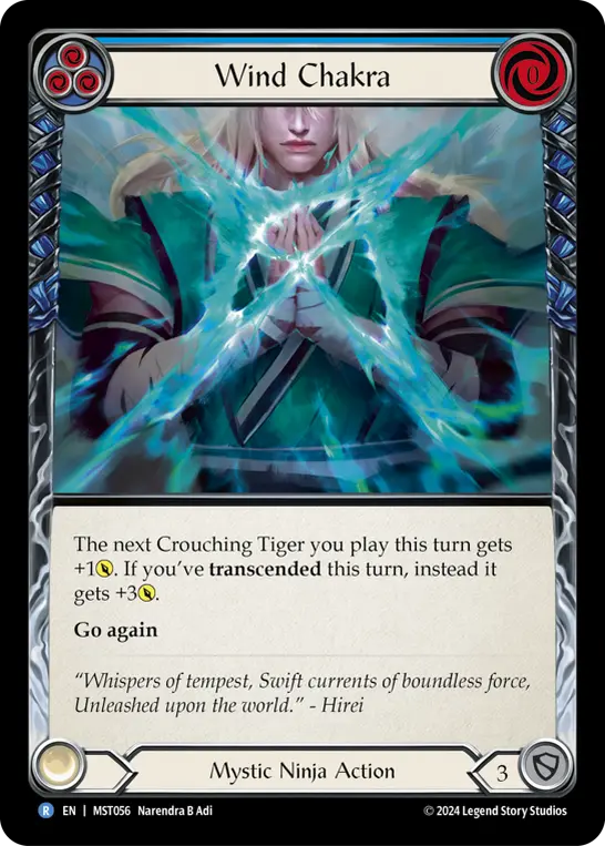 Card: Wind Chakra (blu)