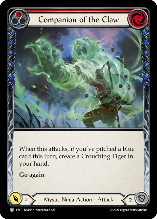 Card: Companion of the Claw (red)