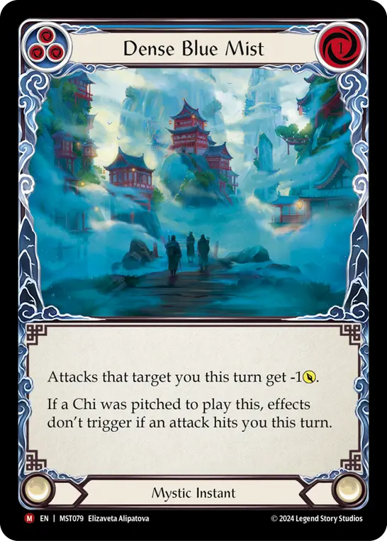 Card: Dense Blue Mist (blu)