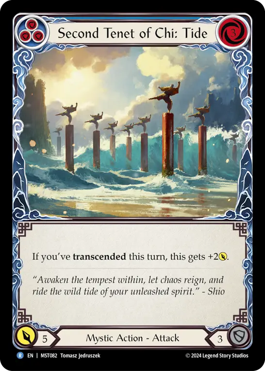 Card: Second Tenet of Chi: Tide (blu)