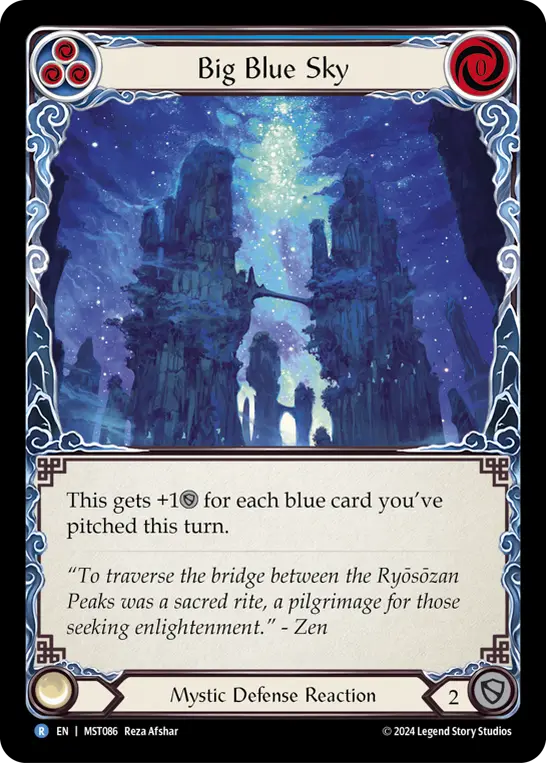 Card: Big Blue Sky (blu)