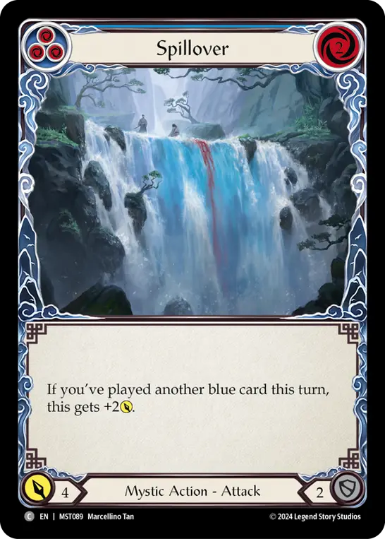 Card: Spillover (blu)