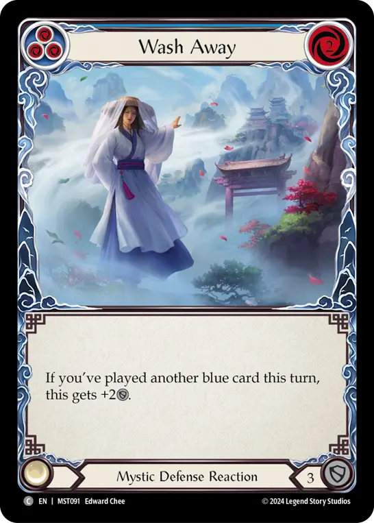 Card: Wash Away (blu)