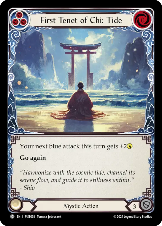 Card: First Tenet of Chi: Tide (blu)