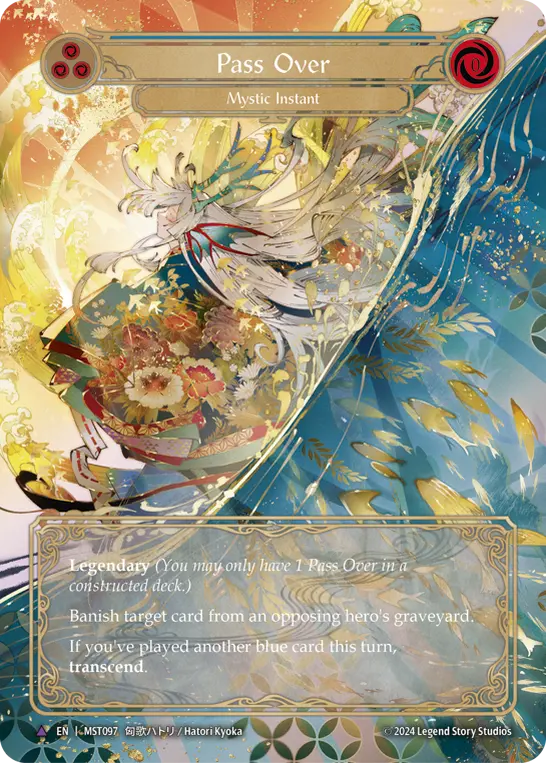 Card: Pass Over (blu)