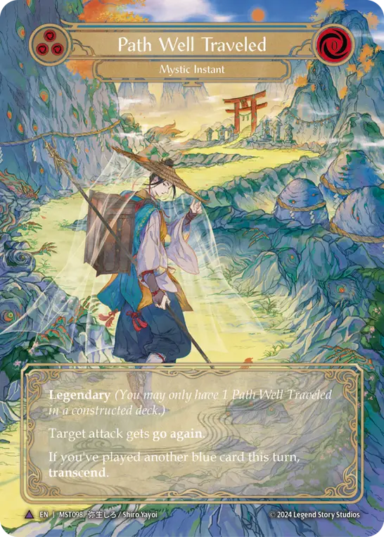 Card: Path Well Traveled (blu)