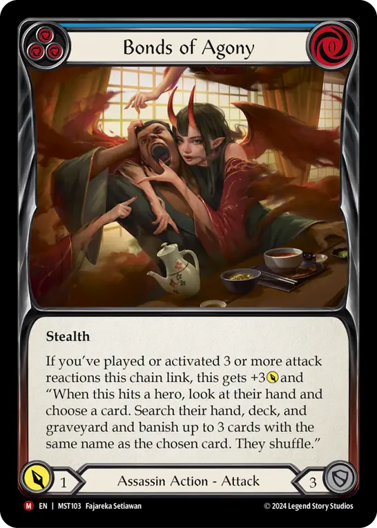 Card: Bonds of Agony (blu)