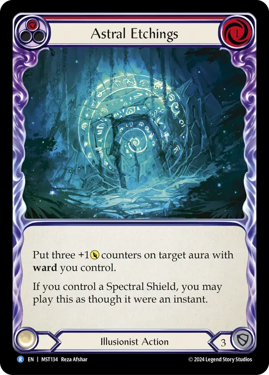 Card: Astral Etchings (red)