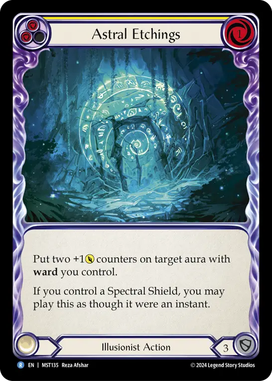 Card: Astral Etchings (yel)