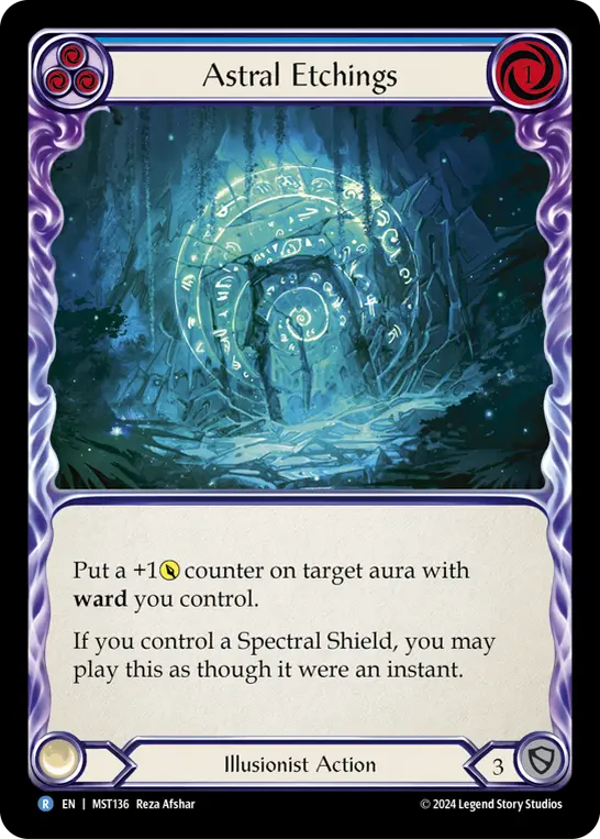 Card: Astral Etchings (blu)