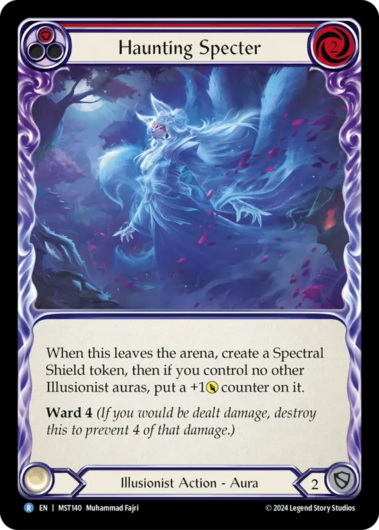 Card: Haunting Specter (red)