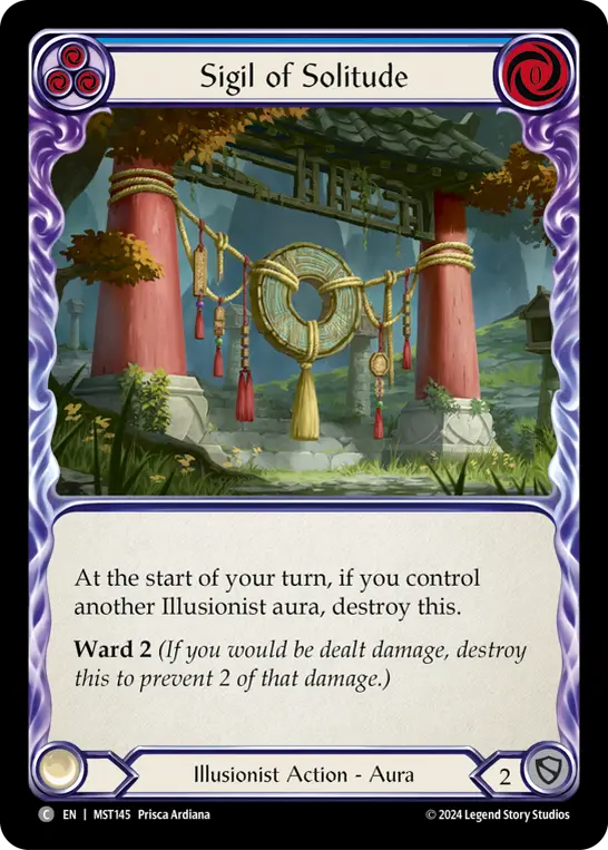 Card: Sigil of Solitude (blu)
