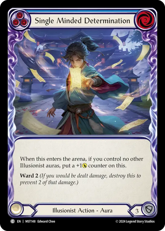 Card: Single Minded Determination (blu)