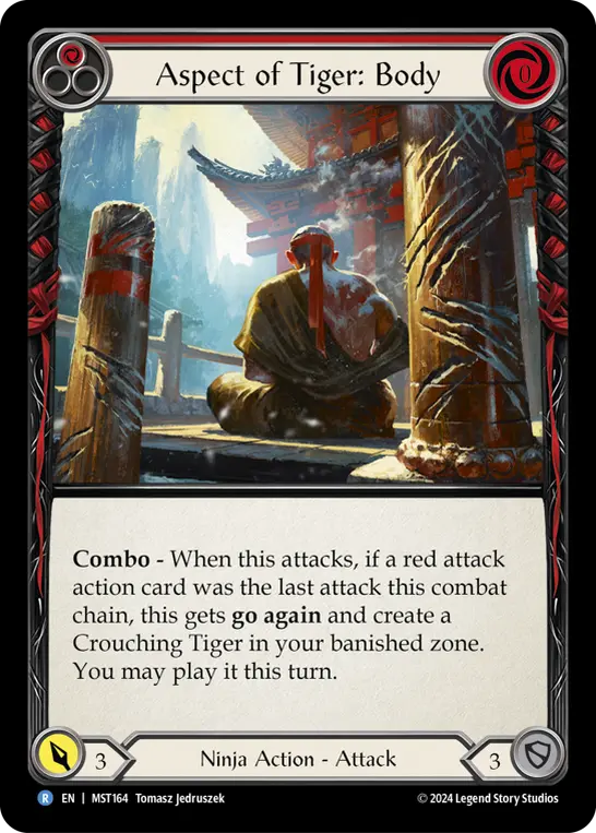 Card: Aspect of Tiger: Body (red)