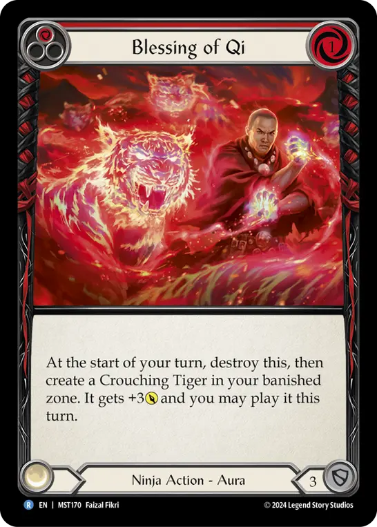 Card: Blessing of Qi (red)