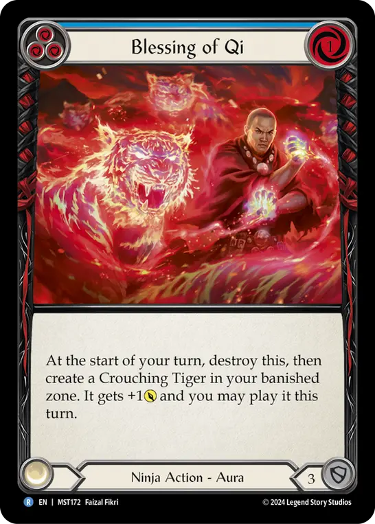 Card: Blessing of Qi (blu)