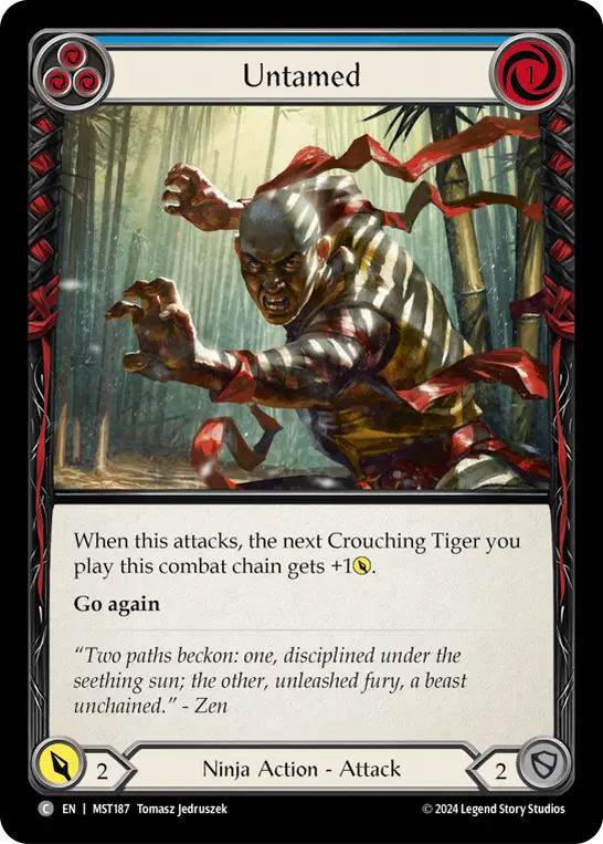 Card: Untamed (blu)
