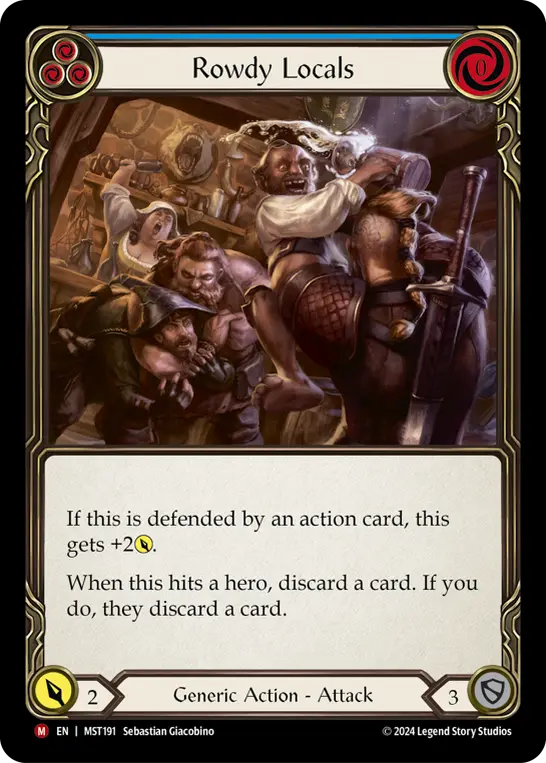 Card: Rowdy Locals (blu)