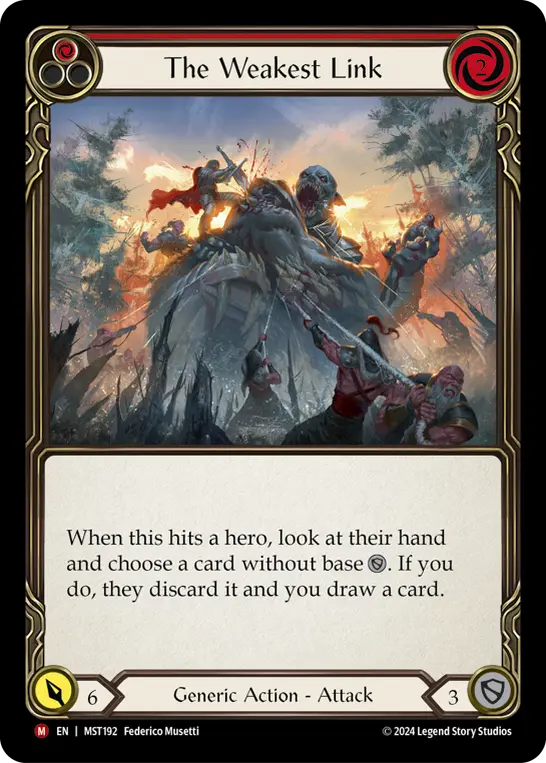 Card: The Weakest Link (red)