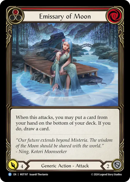 Card: Emissary of Moon (red)