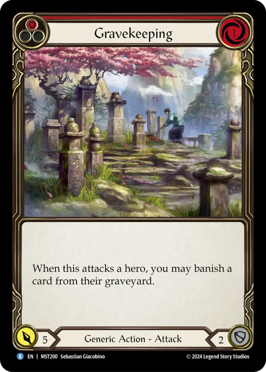 Card: Gravekeeping (red)