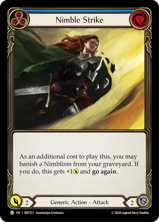 Card: Nimble Strike (blu)