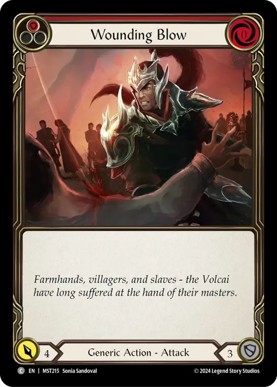 Card: Wounding Blow (red)