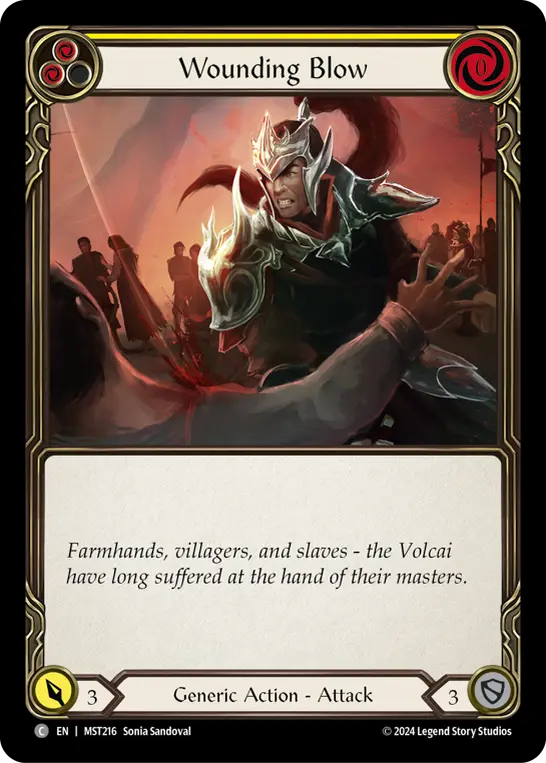 Card: Wounding Blow (yel)