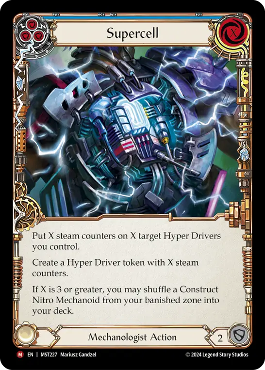 Card: Supercell (blu)