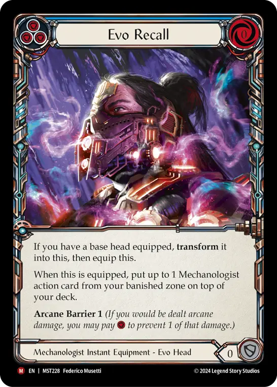 Card: Evo Recall (blu)