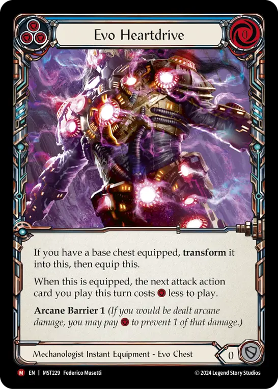 Card: Evo Heartdrive (blu)