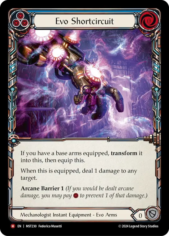 Card: Evo Shortcircuit (blu)