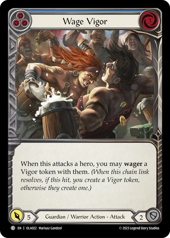 Card: Wage Vigor (blu)