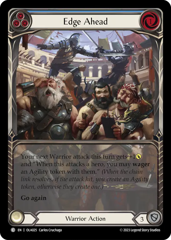 Card: Edge Ahead (blu)