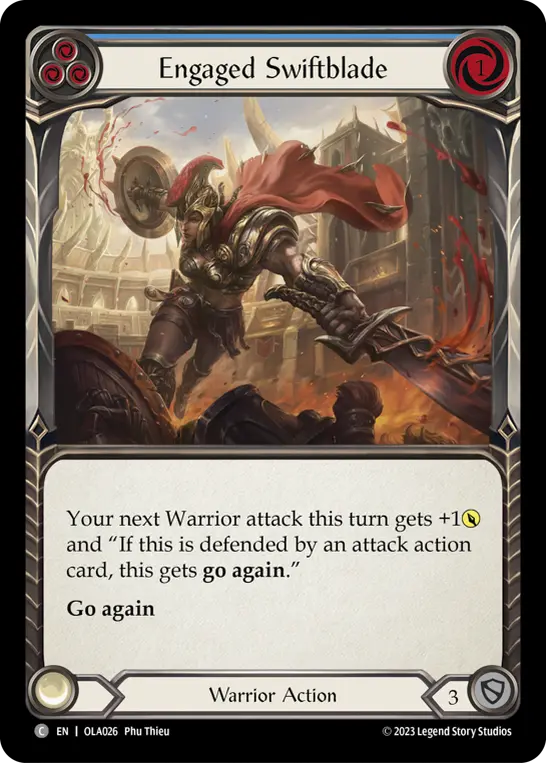 Card: Engaged Swiftblade (blu)